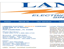 Tablet Screenshot of langerelectric.com
